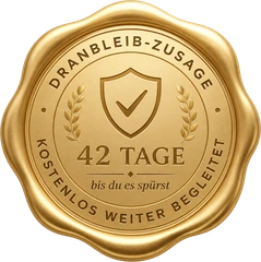 Gütesiegel Dranbleib-Zusage: 42 Tage, kostenlos weiter begleitet